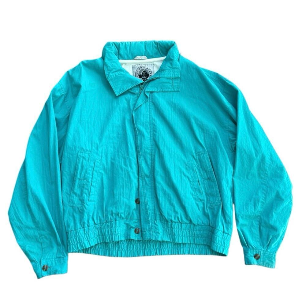 Vintage Life’s Adventures Dash Women's Blue Full Zip Up Jacket Size Large